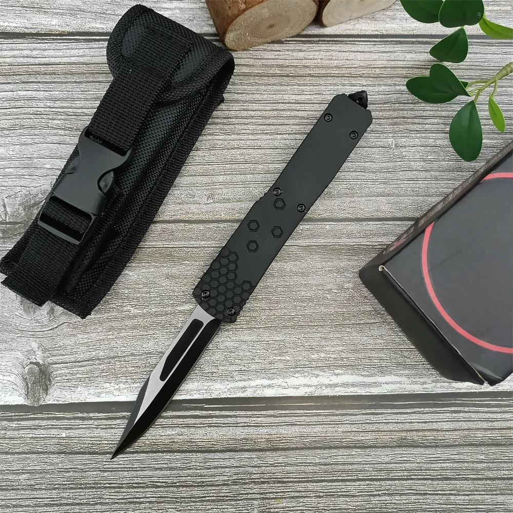 Model F156 Folding Pocket Knife with Original Box 440C Blade Zinc Alloy Handle Outdoor Camping Portable Tool Hunting EDC Knives