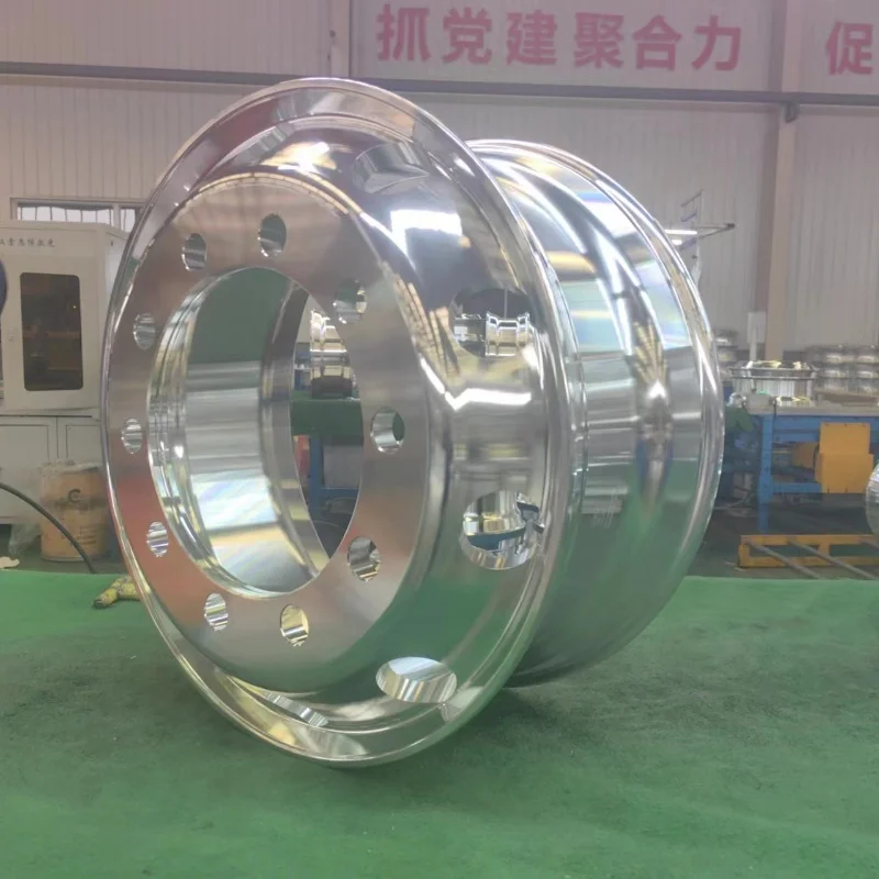 New Wheel Silver Color 22.5 Inch Wheels Cast Aluminum Rims Hot Sale Alcoa Truck Wheels Trailer Truck Parts & Accessories - view 4