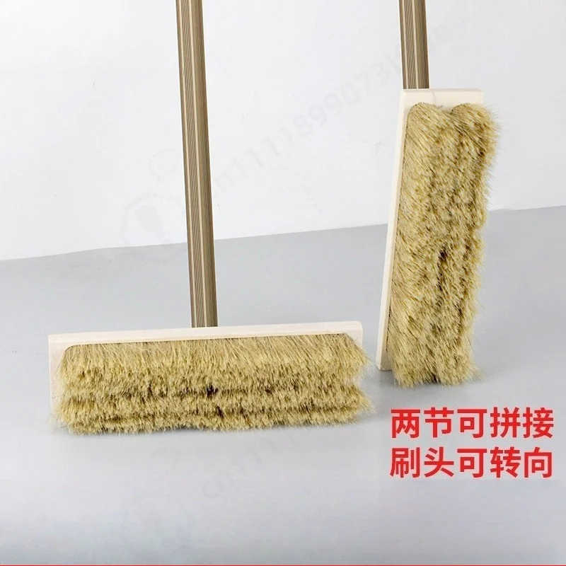 Commercial Rotatable Cleaning Brush Copper Wire & Soft Boar Bristle for Pizza Oven Kiln Barbecue Car Surface Washing