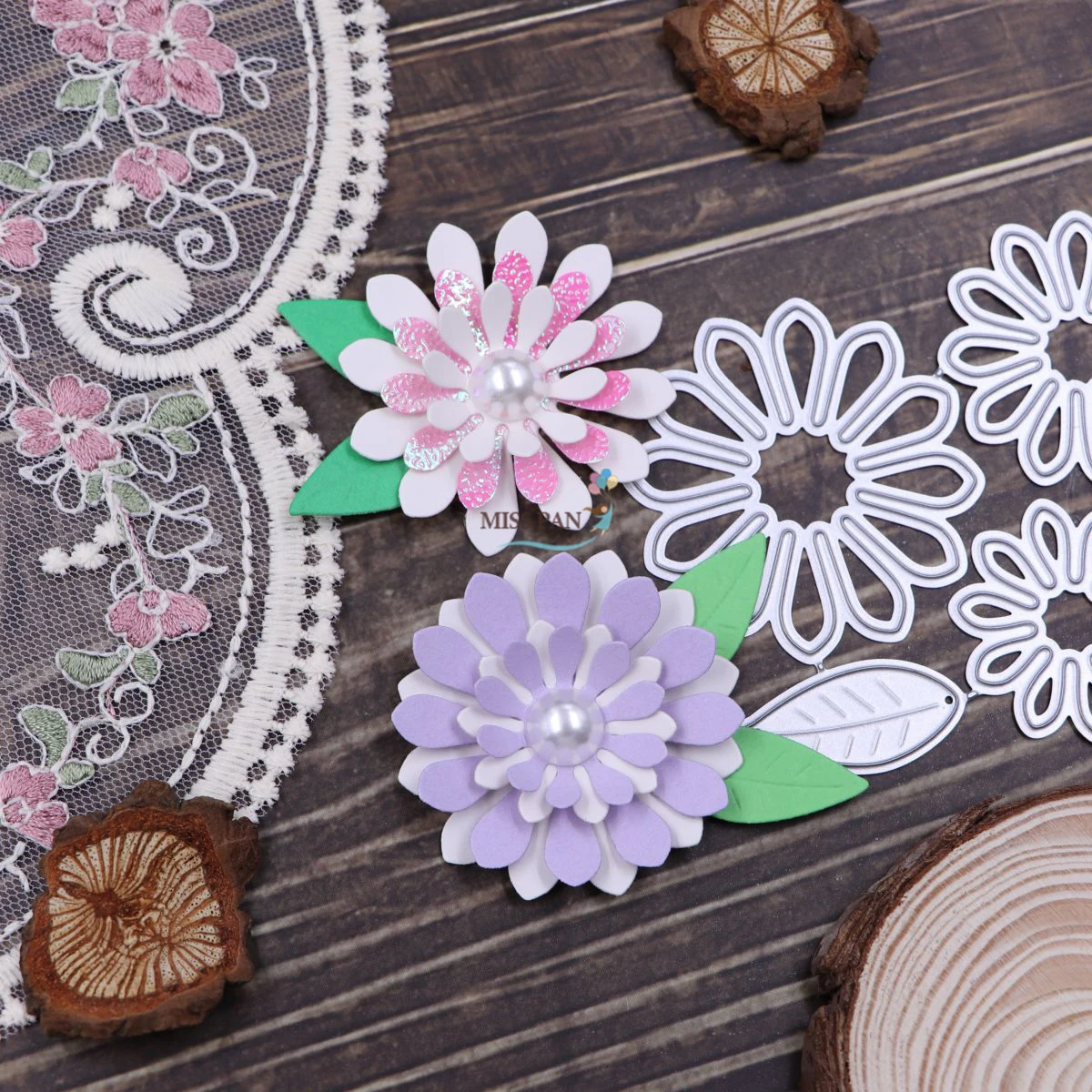 Petal Flower Metal Dies Cutting for Scrapbooking Embossing DIY Manual Photo Album Decor Knife Mold Craft Stencils