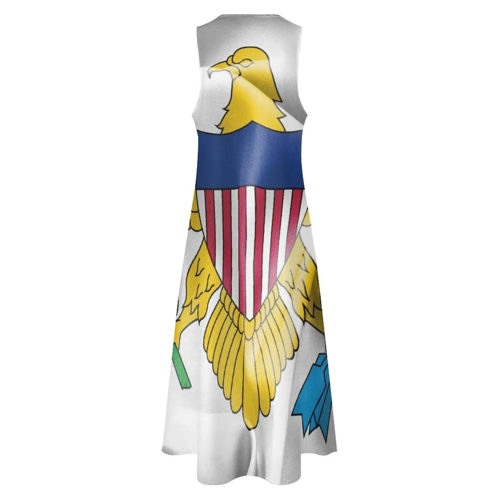 United States Virgin Islands Flag Long Dress women\