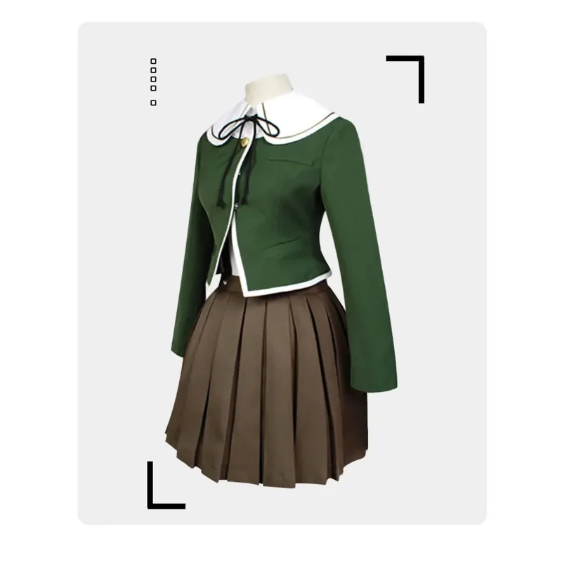 New Danganronpa V3 Cosplay costumes Chihiro Fujisaki uniform school uniform Coat / Skirt / coat Costumes for women Anime cosplay