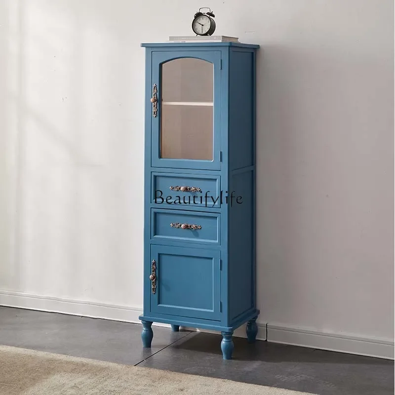 خزانة مشروبات زجاجية من الخشب الصلب، خزانة جانبية للتلفزيون للمطاعم بتخزين أوروبي وحديث وبسيط