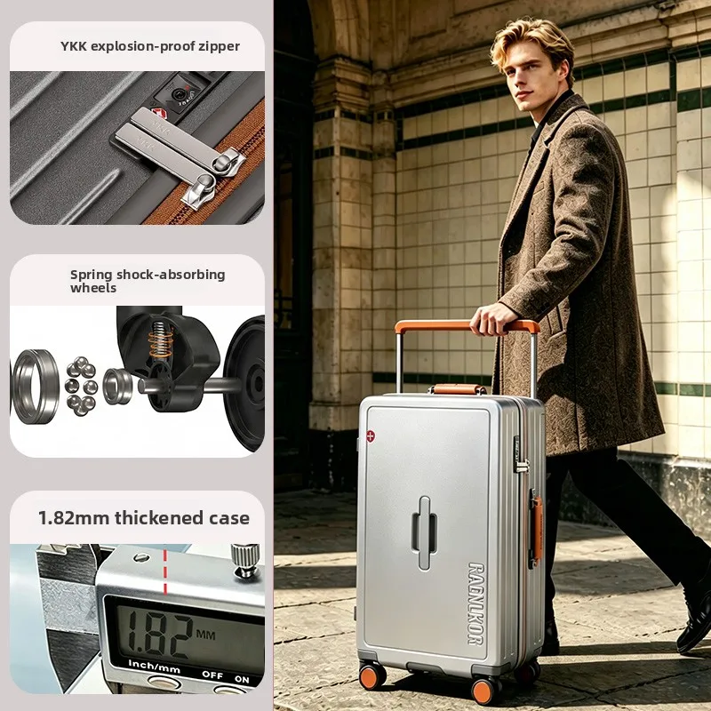 WEOBGR SABRE Military Knife 32 Inch Large Capacity Luggage Thick Durable 2026 New PC Material Brand Pull Rod Travel Suitcase image 3