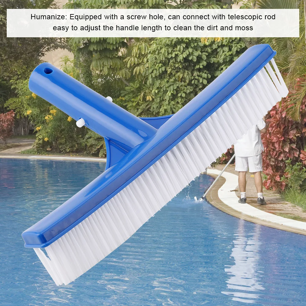 10 Inch Plastic Pool Spa Pond Brush For Dirt Moss Removing Cleaning Tool For Pond Hot Spring Swimming Pool Maintenance