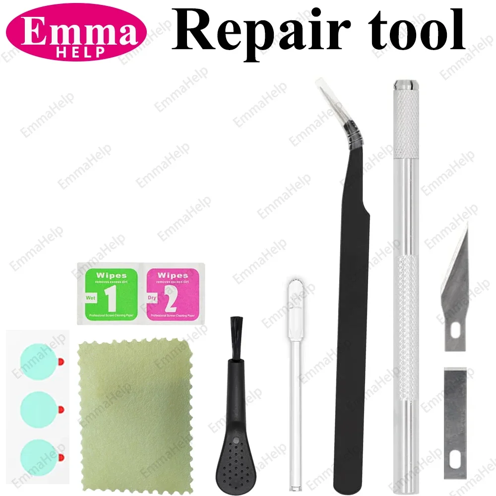 1 مجموعة الأصلي الياقوت الكاميرا الخلفية الزجاج استبدال آيفون 16 15 14 برو ماكس 12 13 البسيطة 15 زائد عدسة الكاميرا أدوات إصلاح أطقم #2