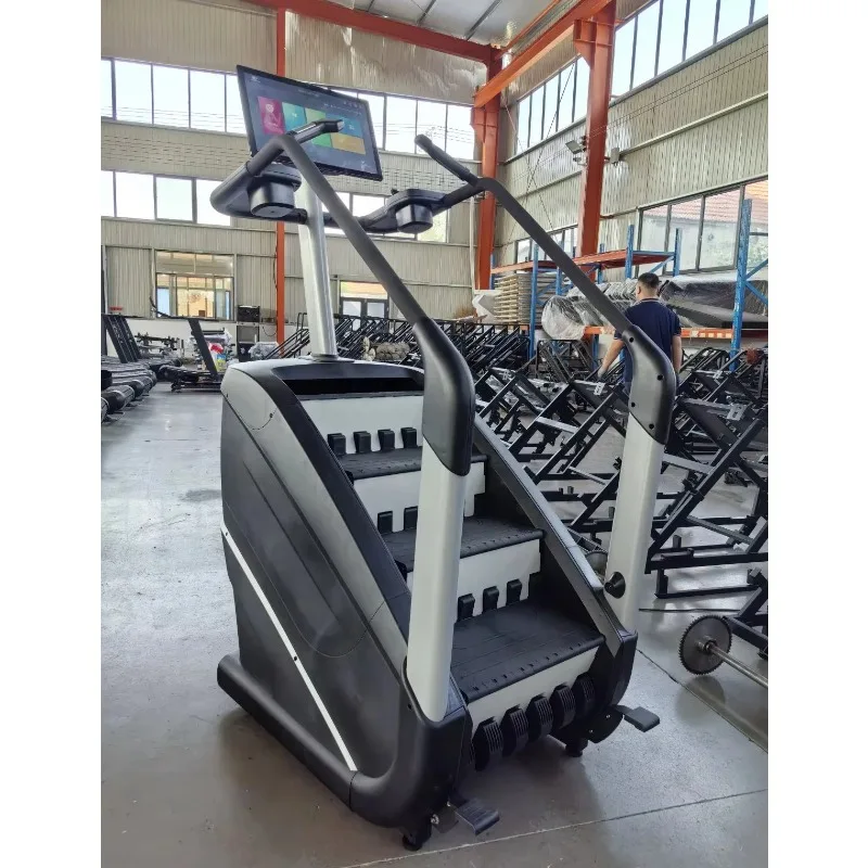 Commercial Gym Equipment Touch Screen Stair Stepper Climber Machine Stair Climber with Wifi