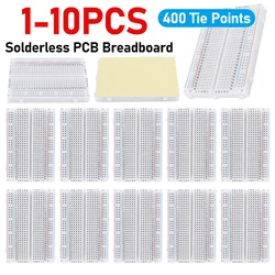 1-10pcs 400 Tie Points Solderless PCB Breadboard Mini Universal Test Protoboard DIY Bread Board for Bus Test Circuit Board