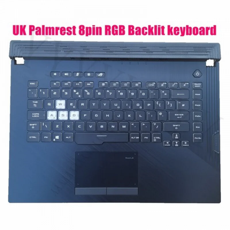QQ UK Palmrest 8-контактная клавиатура с RGB-подсветкой для Asus G512L G512LI G512LV G512LU G512LW