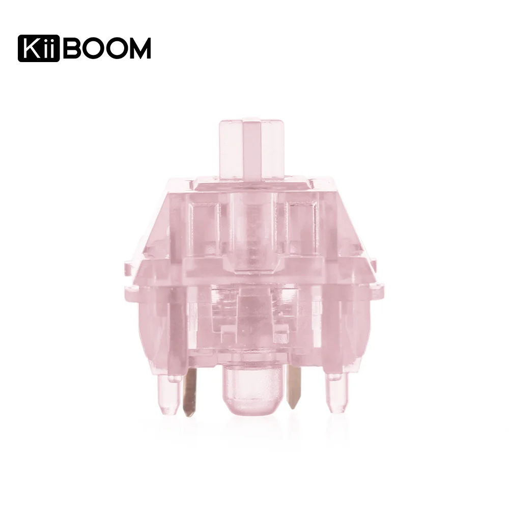 KiiBOOM-Interruptores Mecânicos Lineares Rosa Rosa, Teclado Hot Swappable, 38g, 5Pins, 35Pcs
