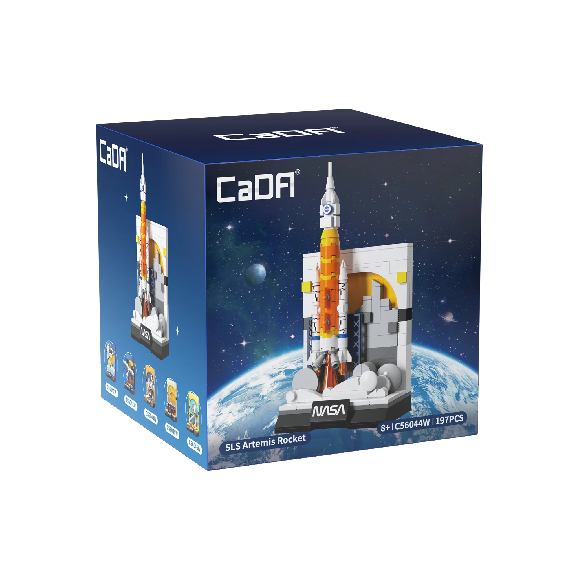 Cada NASA City Technical Aerospace Rocket Building Blocks Space Launcher Astronaut Figure Bricks Toys For Children Gifts