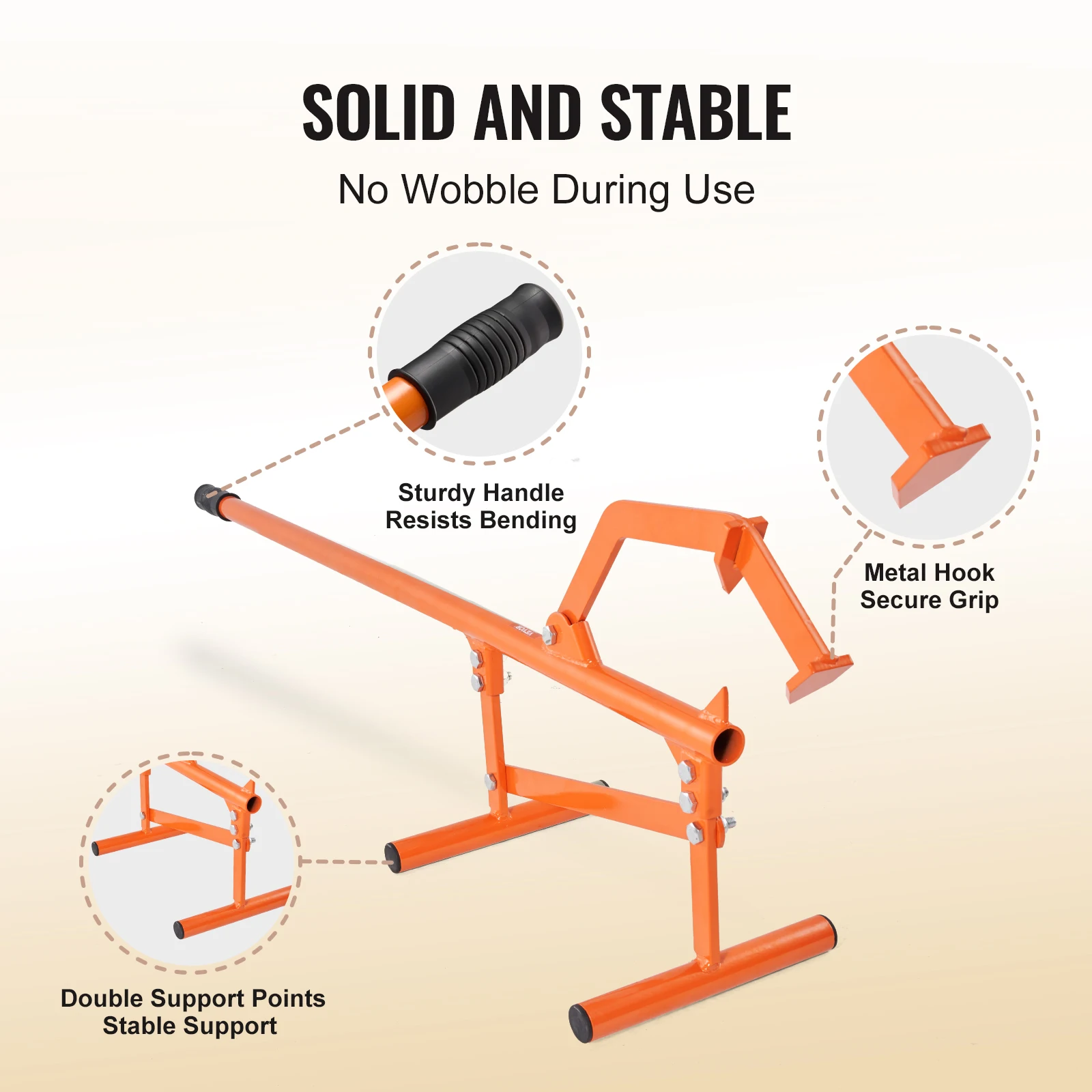 SucceBuy Timberjack 46.5 in Heavy Duty Steel Log Lifter with Adjustable Cant Hook Logging Tools for Logs Ups to 15" Dia Logs — view 5
