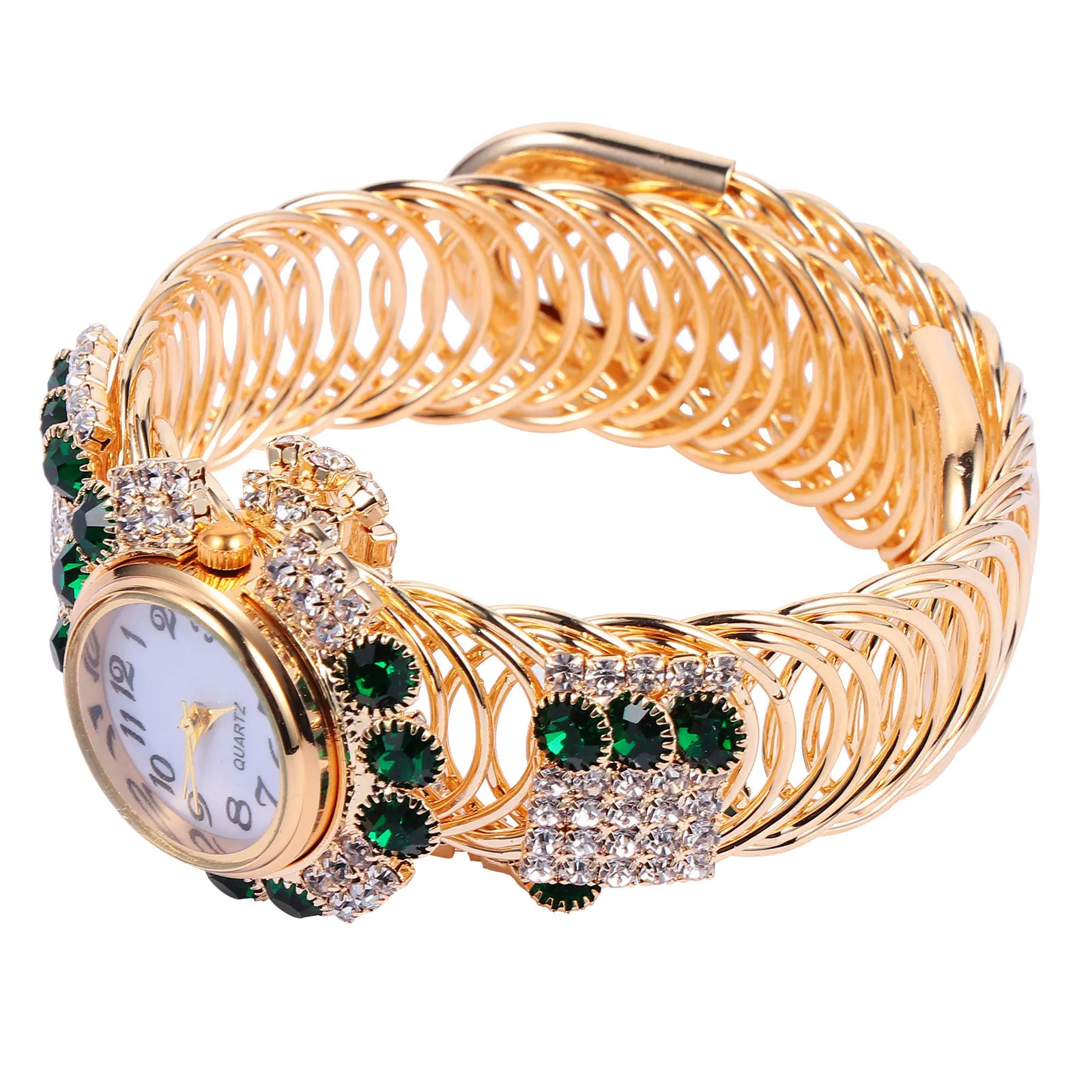 

1 шт. кварцевые часы-браслет, креативные повседневные часы из сплава для женщин, стильные легкие женские часы