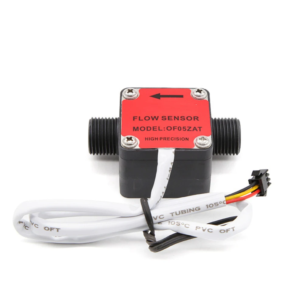 1pcs G3/8 G1/2 Plastic Gear Flow Meter Hall-Effect Pulse-Output Sensor for High-Accuracy Oil/Honey/Milk/Detergent 3.5-24VDC