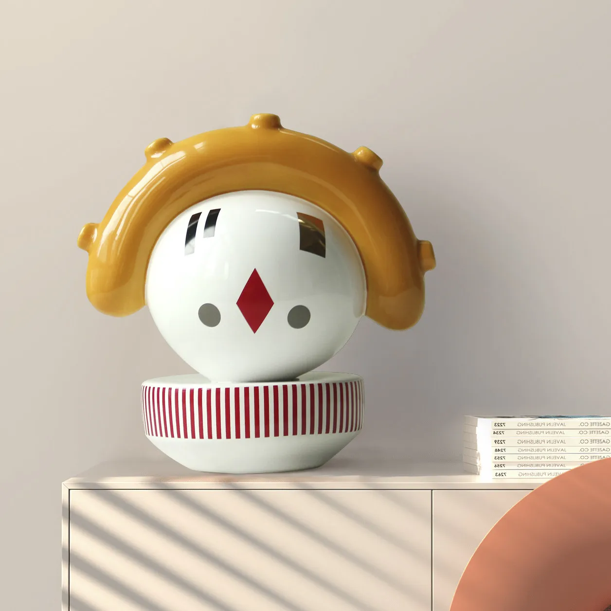 Modern ceramic ornaments, modern creative dolls, artworks, living room