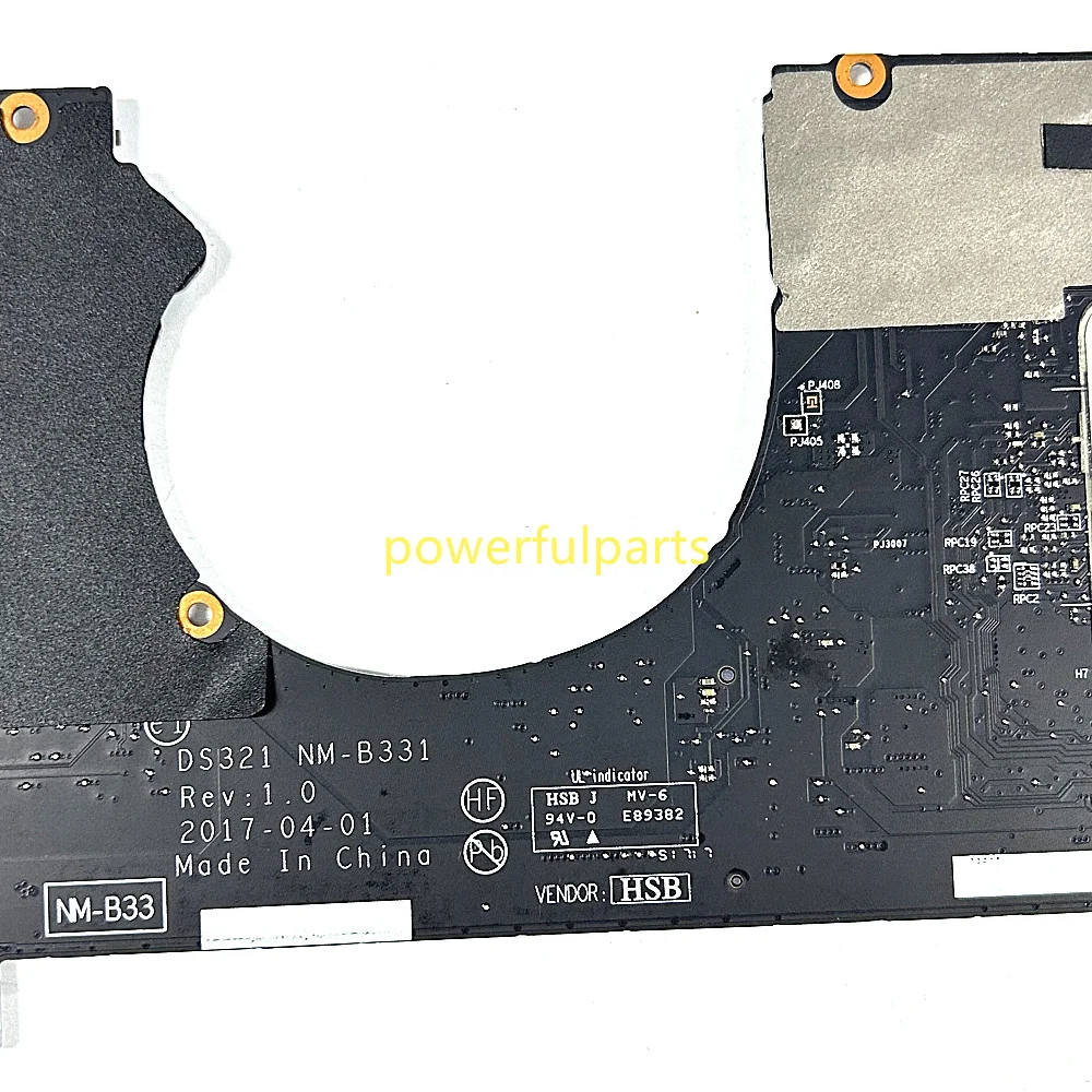 Imagem -03 - Laptop Motherboard Funcionando Bem para Lenovo Ideapad 720s13ikb Mainboard com I57200u Cpu Mais gb Ram 5b20p19071 Ds321 Nm-b331