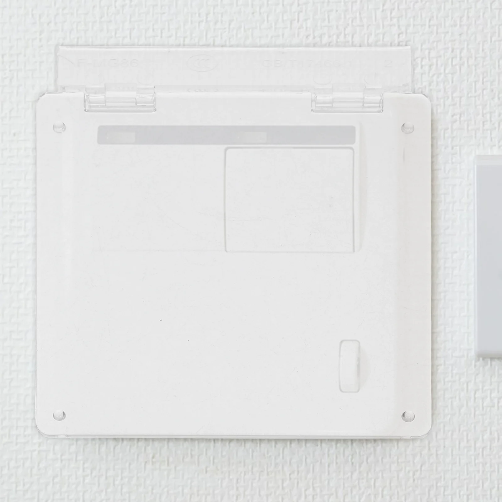 

2pcs Thermostat Protective Cover 86 Type Air Conditioning Switch Panel Self Adhesive Safety Guard For Home Office Indoor Wall