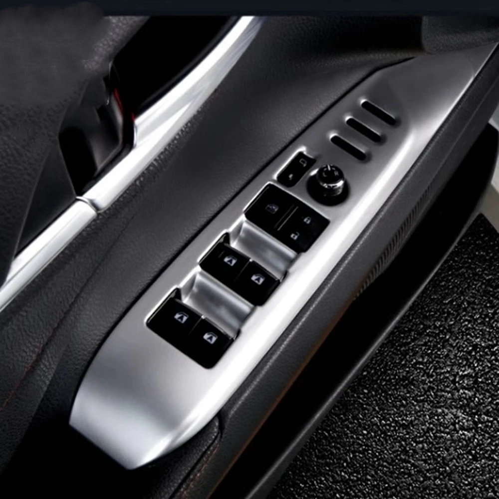 غطاء لوحة بمسند ذراع للباب الداخلي ، غطاء لوحة لأزرار الرفع ، قوالب داخلية من ABS لتويوتا كامري 9 من من من من من من ABS #4