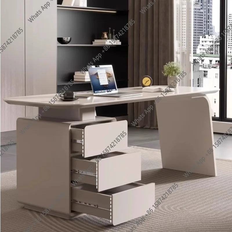 VB A Modern Design Office Desk Power Strip Chest Of Drawers Minimalist Elegant Computer Desk Mid Century Luxury Interior Furnitu