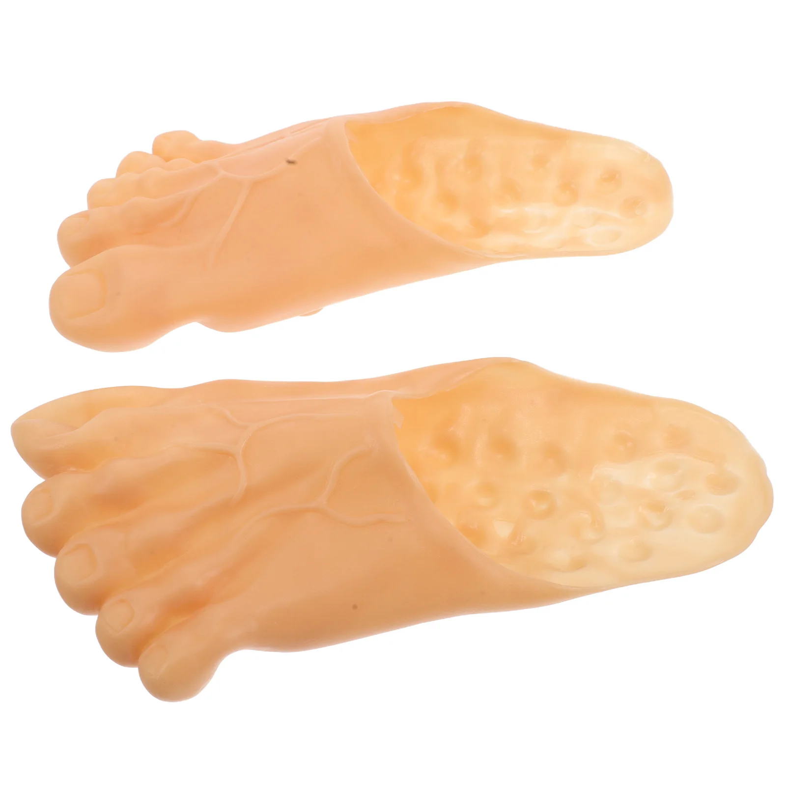 

Slippers Creative Scary Design Skin Color Random Nail Finish Ideal for Halloween Cosplay Party Masquerade