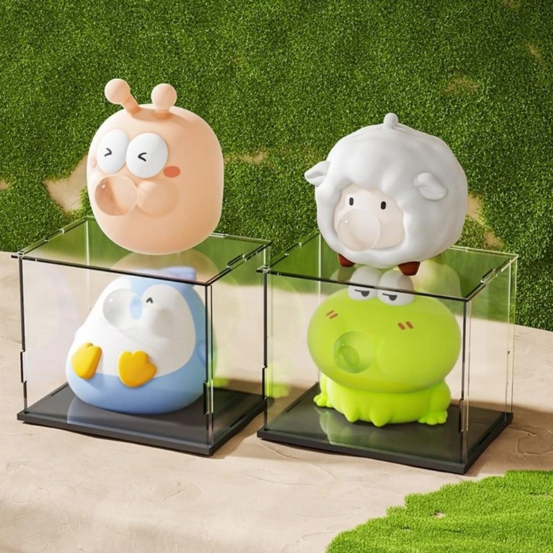 Y4qa adorável desenho animado animal brinquedo espremável para estudantes presentes entretenimento escritório