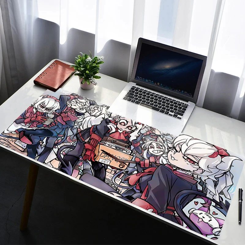 Mouse Pad PC Non Slip Rubber Anime Mousepad Laptop Gamer Cabinet Keyboard Pad Office Computer Gaming H-helltaker Desk Mouse Mat