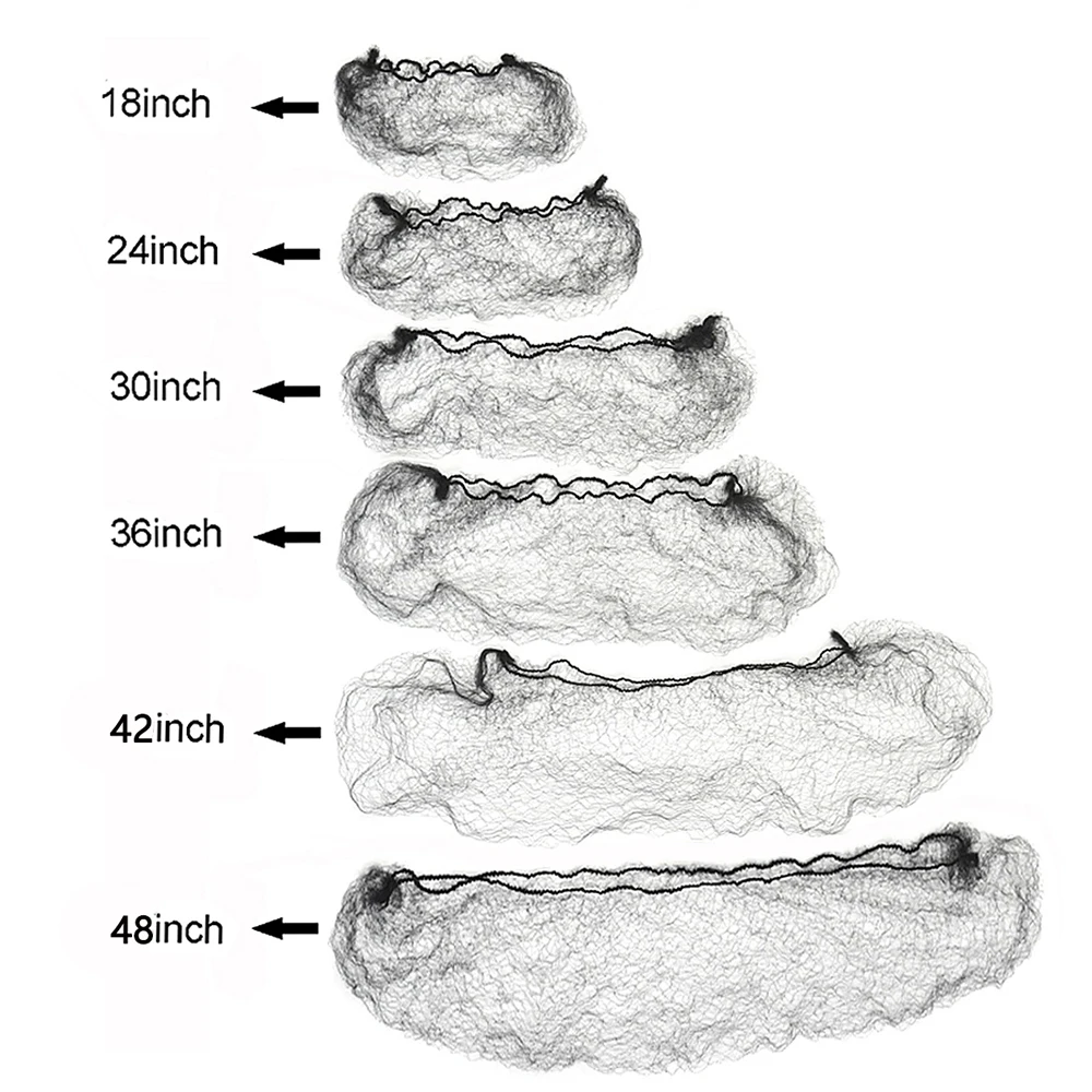 Rete per capelli in Nylon resistente da 20 pezzi per strumento per capelli per capelli con panino rete per capelli nera da 10Mm per parrucche rete per capelli