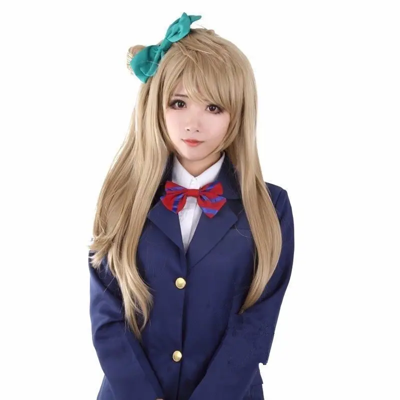 Minami Kotori Peluca de Anime para fiesta de disfraces, 80cm