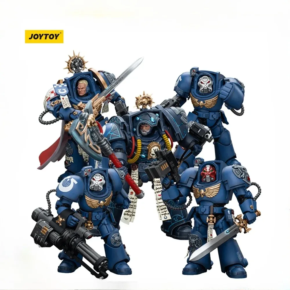 [EM ESTOQUE] JOYTOY Warhammer 40K 1/18 Figuras de ação Ultramarines Terminator Esquadrão Bibliotecário Anime Modelo Jogo Estatueta Brinquedos de presente