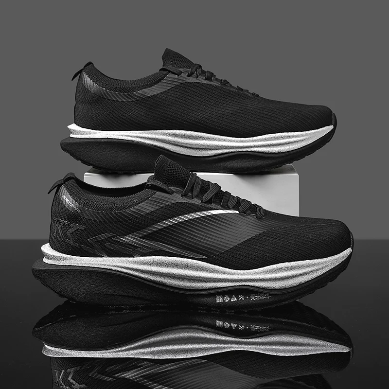 

Men Running Shoes Carbon Plate Marathon Speciality Sports Breathable Lightweight Women's Comfortable Nonskid Leisure Sneakers