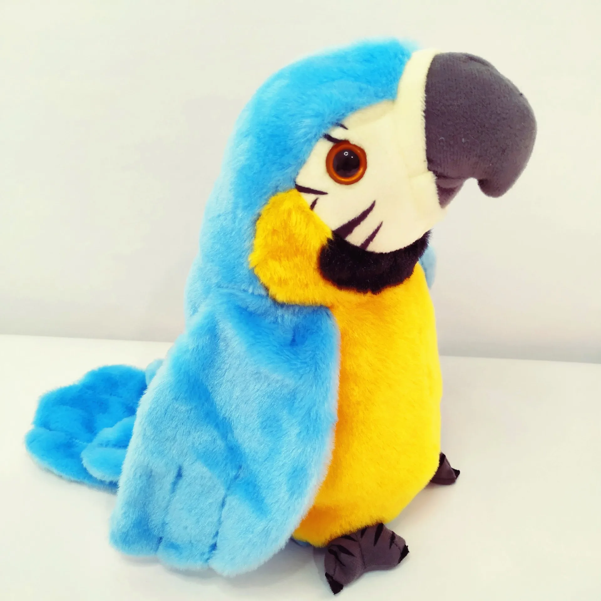 Perrofa parlante, juguetes electrónicos de peluche, registro parlante, repeticiones, lindo Animal relleno suave, muñeco de pájaro, regalo para niños y bebés