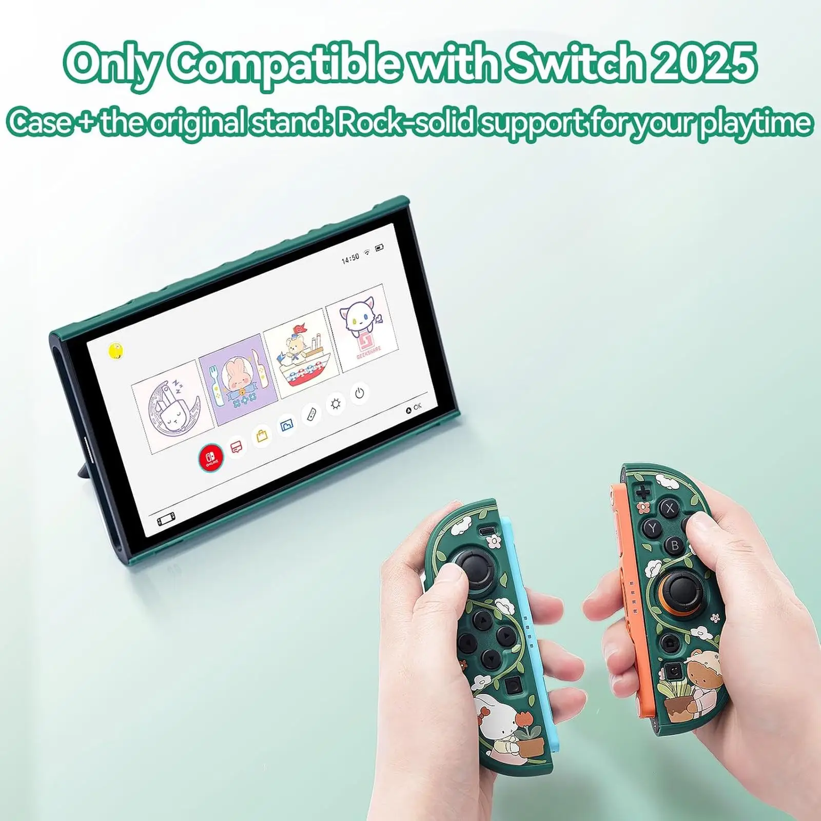 GeekShare Bunny Garden Protective Shell Compatible with Switch 2
