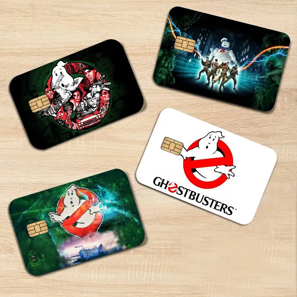 Movie G-Ghostbusters Game Film Cover Sticker Case for Small Chip Credit Debit Card Front Side