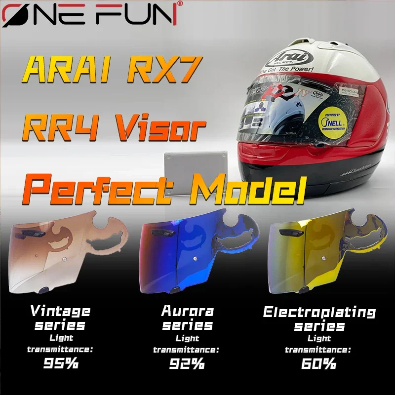

Helmet Visor for ARAI RX7 RR4 Astro-Tr Quantum Vector Condor Viper Astral Omni FNR Lens Case Full Face Mask Glasses Shield