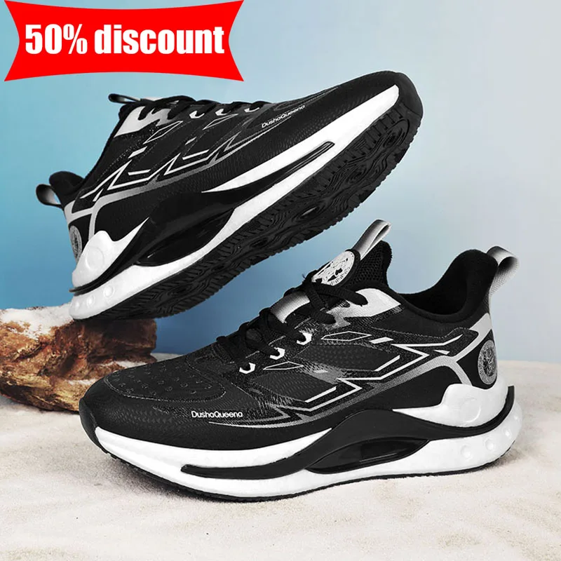 

Mens Running Shoes 2026 Lightweight Fashion Soft Soled Sports Shoes Couples Breathable Anti Slip Flat Mesh Sneakers for Men