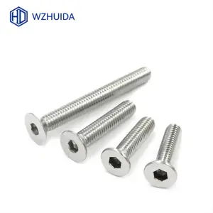 Wzuida geborener Bodenkopf Parafuse Hexagonal Socket, M2, M3, M4, M5, M6, M8, M10 Allen Bolts, DIN7991, 304 Edelstahl 12 Hauptverkäufe Edelstueller M5 Bowing Head - №8