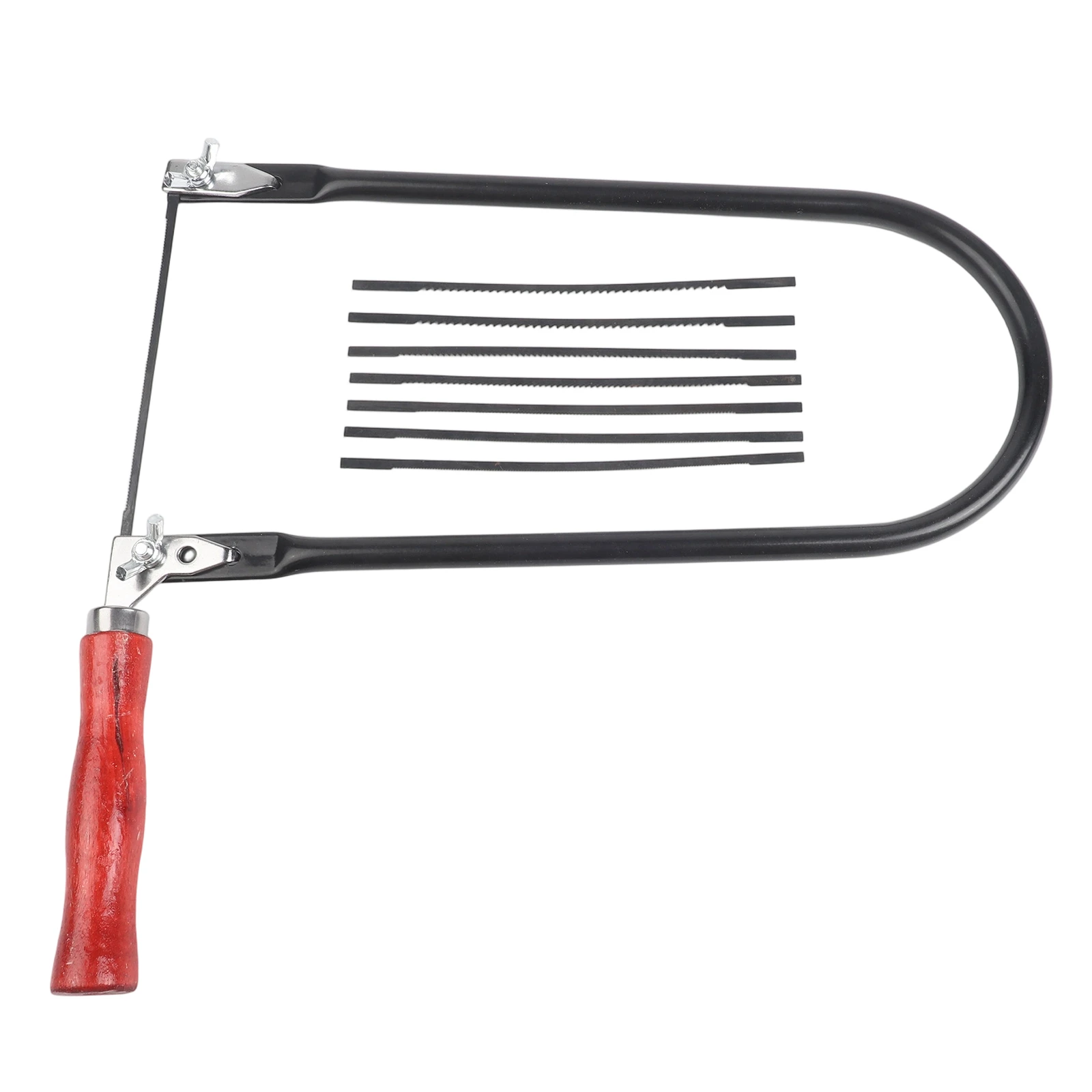 fretwork-saw-u-shaped-saw-blade-changing-tool-360-degree-adjustable-blades-ergonomic-wooden-grip-easy-assembly