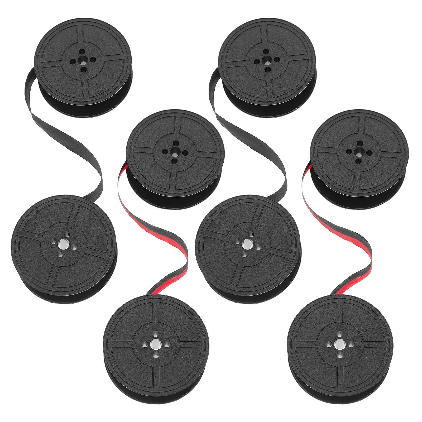 

Набор из 4 универсальных винтажных чернильных лент для пишущих машинок с двумя катушками, широкая совместимость, четкое качество печати, винтажный стиль