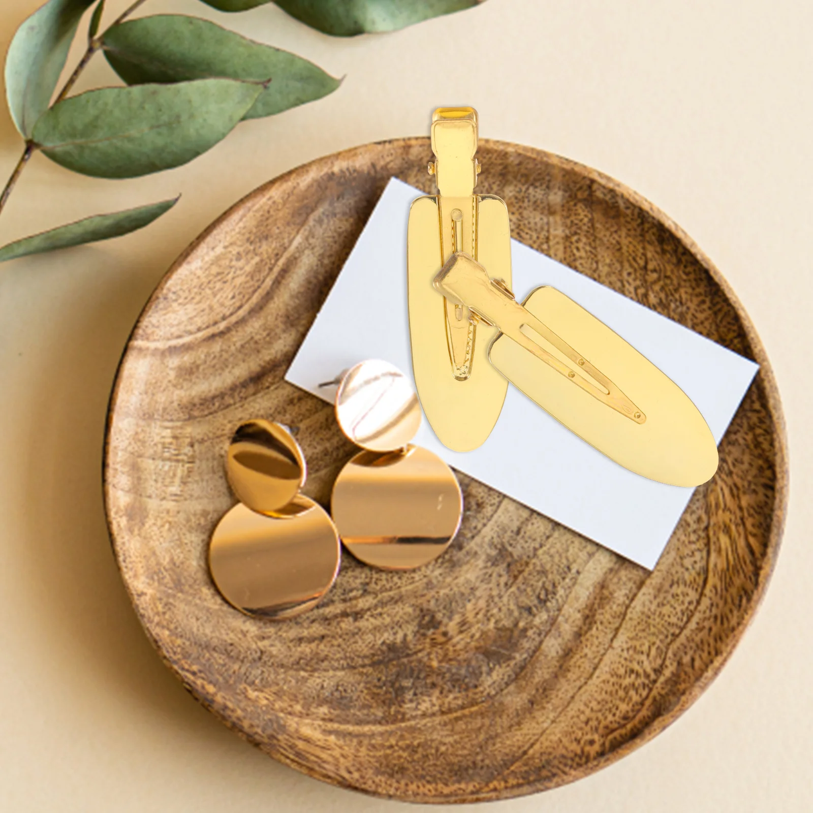 

1Pair Metal Hairdressing Clips Traceless Bang Hair Styling Clamps Portable Lightweight Practical Bobby Pins for Salon