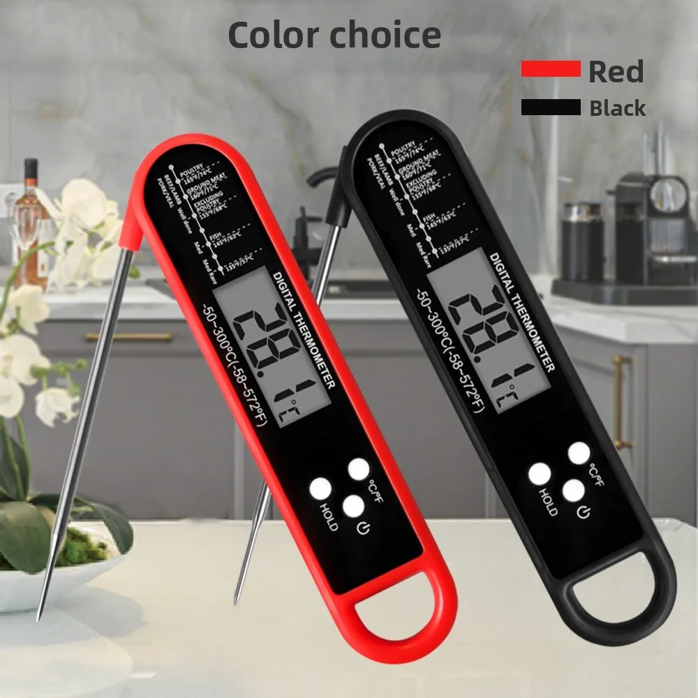 Professional Meat Thermometer Digital, Instant Read With High Accuracy Waterproof & Backlit For Grill, BBQ, Oven, Kitchen