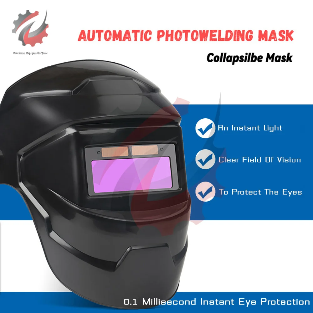 

Welding Helmet Welder Mask True Color Solar Power Auto Darkening Protective Welding Face Mask For Arc Weld Grind Cut