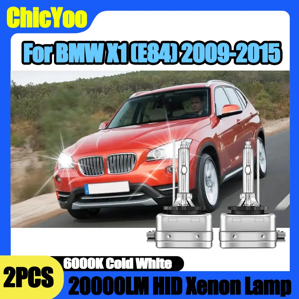 

2PCS Car Headlight 20000LM High Power D1S 35W HID Xenon Lamp Bulbs 12V Auto Lamps 6000K Super White For BMW X1 (E84) 2009-2015