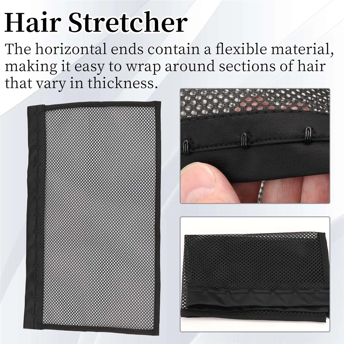 

A95U Носилки для волос с замком длины, носилки для волос с замком длины и замка, сетка для носилок длины и фиксации волос, 1 шт. 13 дюймов