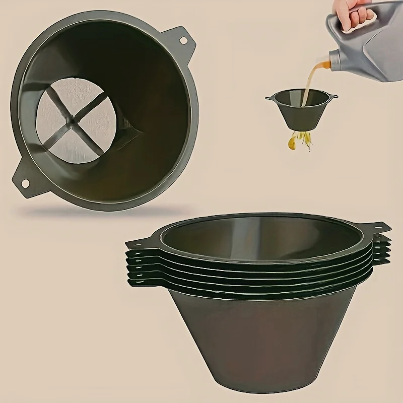 10Pcs Paint Filter Net, Liquid Impurity Removal Funnel, Used for Filtering Oil, Water-Based Paint
