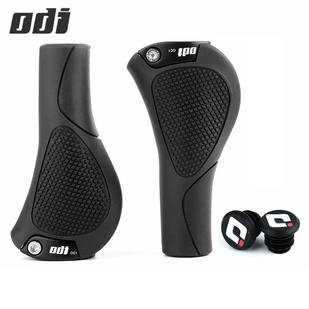 ODI OC1 Bicycle Handles Ergonomics Bike Handlebar Grip Soft Comfortable Mountain Bike Grips Lock Ring MTB Cuffs Bar End Plug