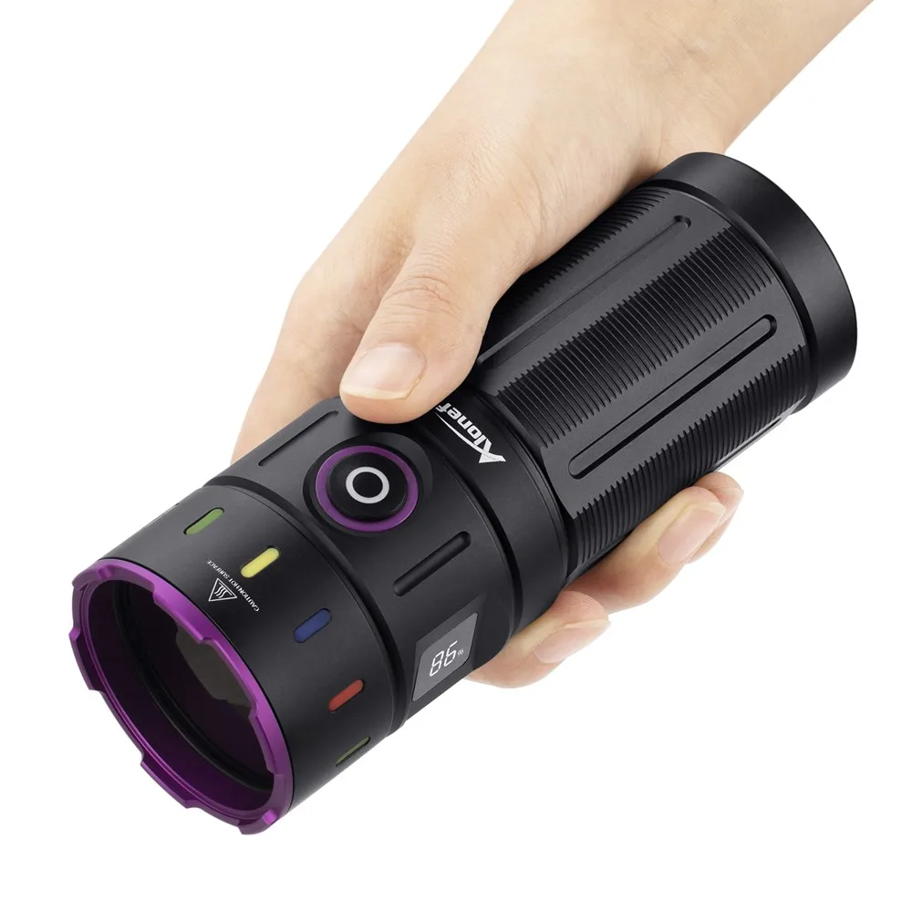 200W 365nm LED UV-Taschenlampe Leistungsstarke Schwarzlichtlampe USB-Aufladbar für Katzen- und Hundepilzinfektionen, Urinflecken, Skorpione, Geldprüfung, Ultraviolettlampe – Detail 15
