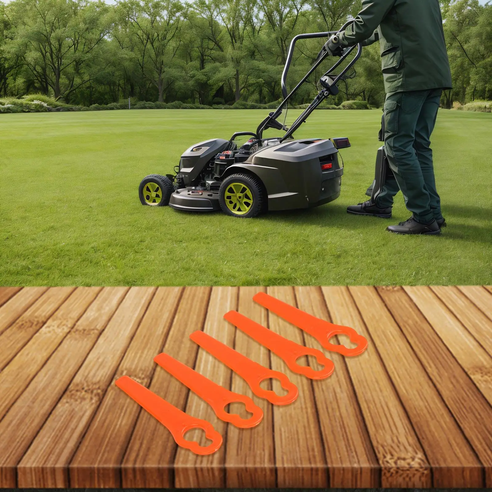 

50 шт. пластиковые лезвия, аксессуары для садовых электроинструментов для FSA 45, беспроводной триммер для травы, косилки, фитинги для газонокосилок