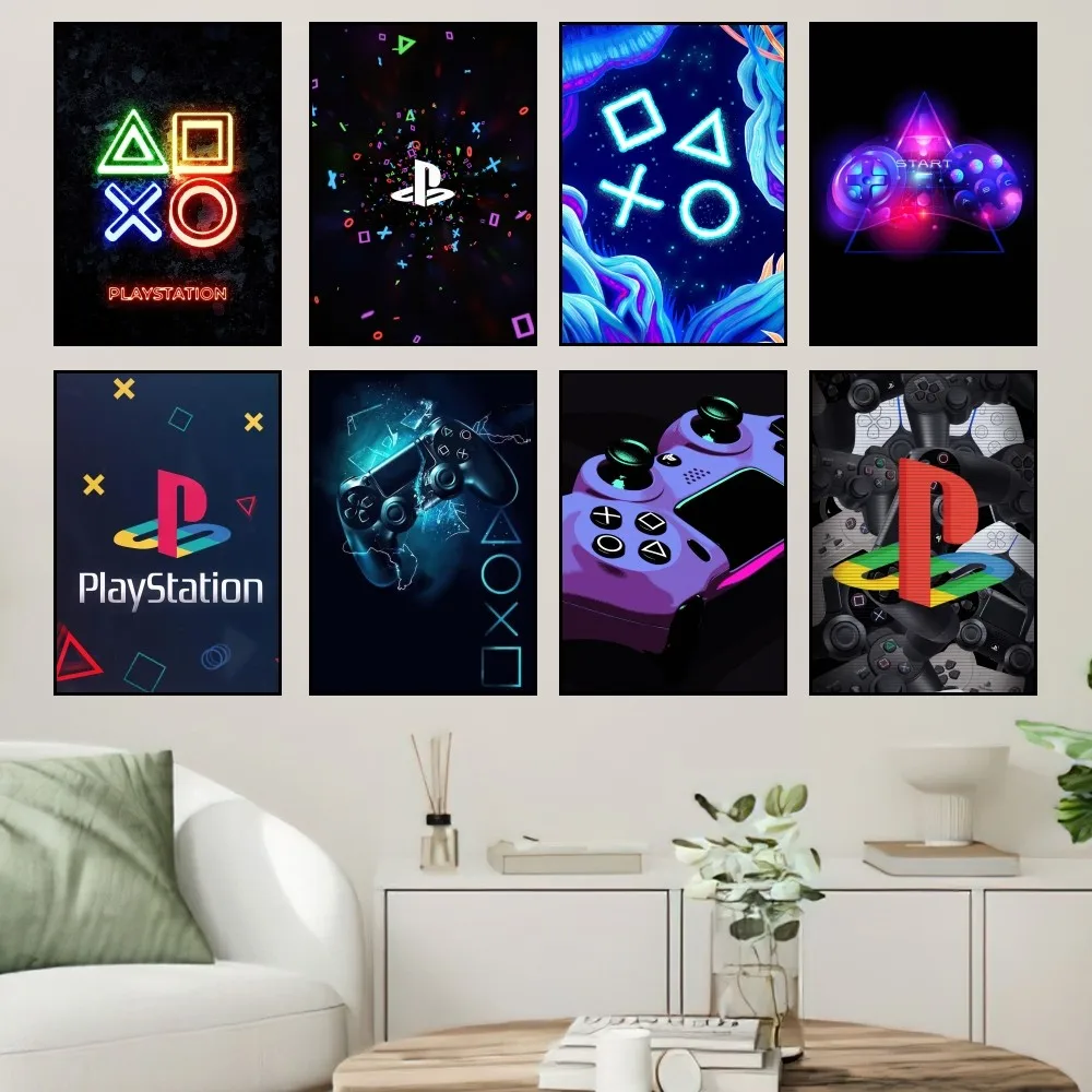 Game P-PlayStation Console P-PS5 Poster Small Prints Wall Painting Bedroom Living Room Wall Sticker Office