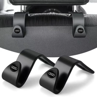 2Pcs Portable Car Seat Back Hooks Accessories For Audi Quattro A3 A4 A6 A5 Q5 A1 Q7 Q3 Q2 Q8 A7 A8 TT S1 SQ5 RSQ3 RSQ8