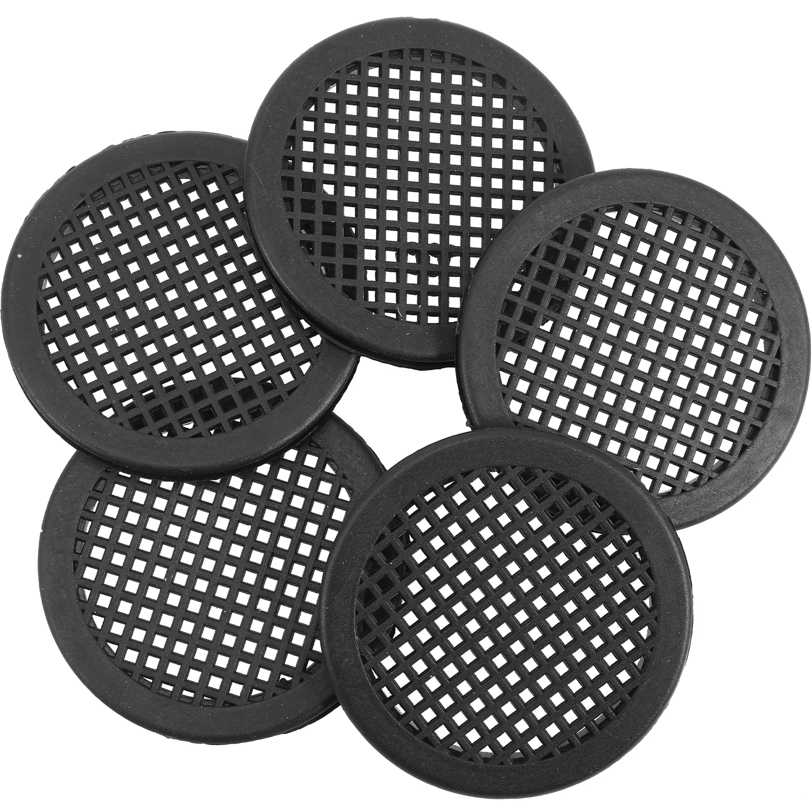 

10pcs Round Vent Cover PP Plastic Air Hole Shutter Cabinet Soffit Vents Wardrobe Circular Ventilation System niture Fixtures